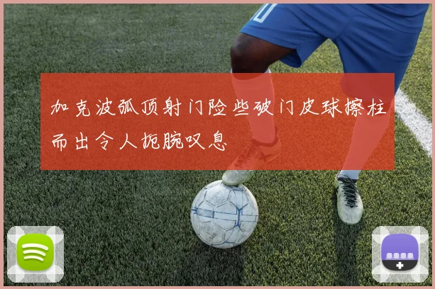 加克波弧顶射门险些破门皮球擦柱而出令人扼腕叹息